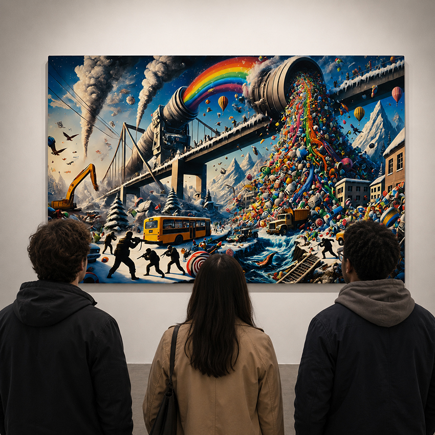 Hi Ha! #1 — Where my canvases stay in the sign, these images tip over into the figure. Œuvre de Rubin Plummer.