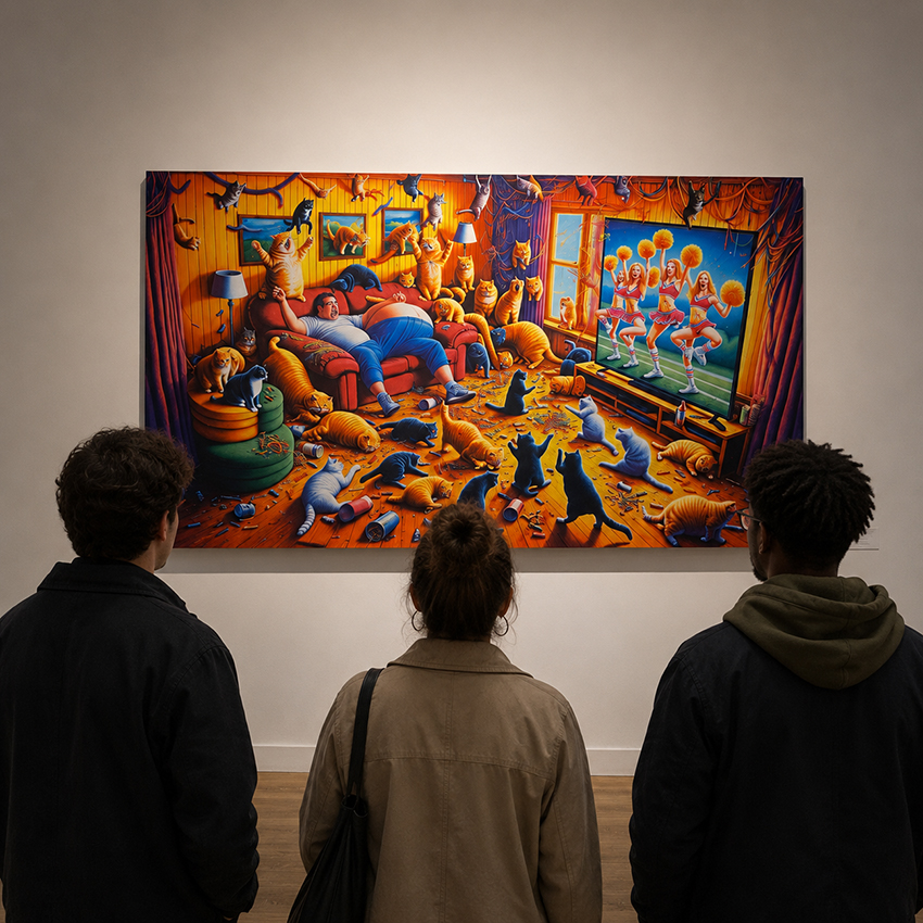 Hi Ha! #2 — Where my canvases stay in the sign, these images tip over into the figure. Œuvre de Rubin Plummer.